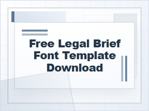 Free Legal Brief Font Template Download Guide